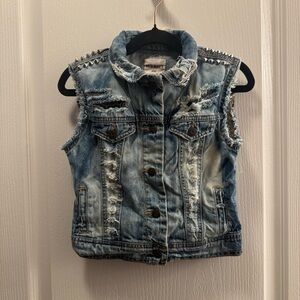 Old Navy Blue Denim Vest